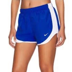 Nike Shorts Women’s XS Blue & White Dri- Fit Running Gym Athletic Training Y2K